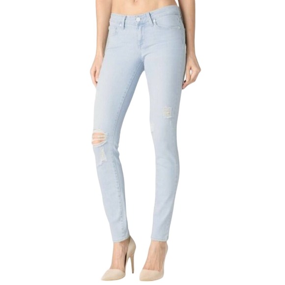 Paige VERDUGO Ultra Skinny Tatiana Destructed Jeans Pants 32 Nwt $189 - Picture 1 of 5